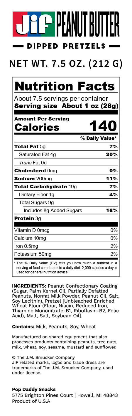 JIF® Peanut Butter Flavored Dipped Pretzels - Image 3